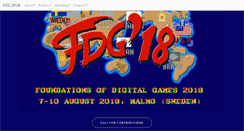 Desktop Screenshot of fdg2018.org